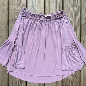 lavender field women’s top with flowy sleeves